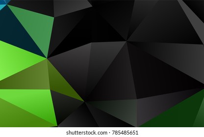 Light Blue, Yellow vector polygonal template. Creative geometric illustration in Origami style with gradient. The best triangular design for your business.