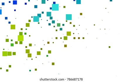 Light Blue, Yellow vector polygonal illustration consisting of rectangles. Rectangular design for your business. Creative geometric background in origami style with gradient.