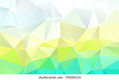 Light Blue, Yellow vector polygonal template. A sample with polygonal shapes. The polygonal design can be used for your web site.