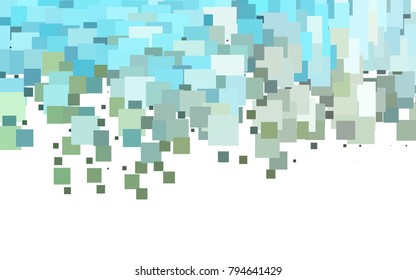 Light Blue, Yellow vector polygonal illustration, which consist of rectangles. Rectangular pattern for your business design. Geometric background in Origami style with gradient. 
