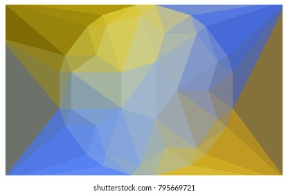 Light Blue, Yellow vector polygonal illustration, which consist of triangles with a gemstone in center. Triangular design of a huge diamond for your business. Creative geometric background of gems.