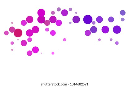 Light Blue, Yellow vector red pattern of geometric circles, shapes. Colorful mosaic banner. Geometric background with colored disks.