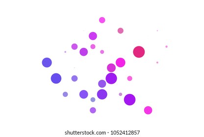 Light Blue, Yellow vector red banner with set of circles, dots. Donuts Background. Creative Design Template. Technological halftone illustration.
