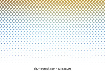 Light Blue, Yellow vector red pattern of geometric circles, shapes. Colorful mosaic banner. Geometric background with colored disks.