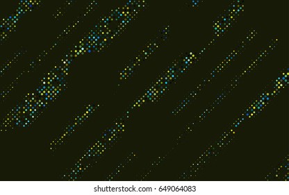 Light Blue, Yellow vector red pattern of geometric circles, shapes. Colorful mosaic banner. Geometric background with colored disks.