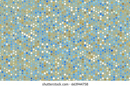 Light Blue, Yellow vector red pattern of geometric circles, shapes. Colorful mosaic banner. Geometric background with colored disks.