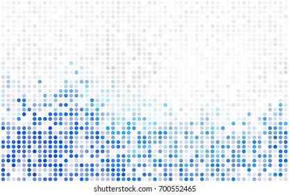 Light Blue, Yellow vector red pattern of geometric circles, shapes. Colorful mosaic banner. Geometric background with colored disks.