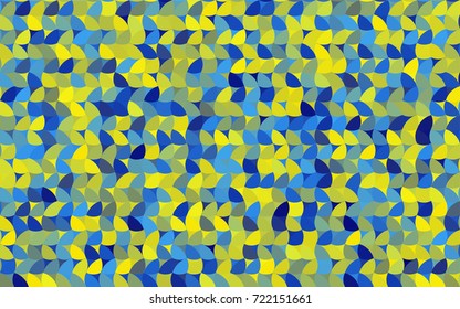 Light Blue, Yellow vector red pattern of geometric circles, shapes. Colorful mosaic banner. Geometric background with colored disks.