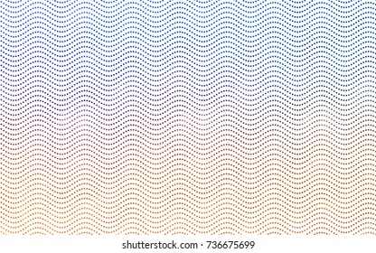 Light Blue, Yellow vector red pattern of geometric circles, shapes. Colorful mosaic banner. Geometric background with colored disks.