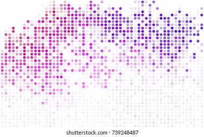 Light Blue, Yellow vector red pattern of geometric circles, shapes. Colorful mosaic banner. Geometric background with colored disks.