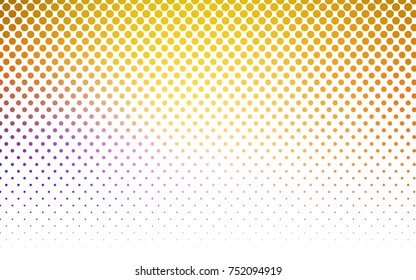 Light Blue, Yellow vector red pattern of geometric circles, shapes. Colorful mosaic banner. Geometric background with colored disks.
