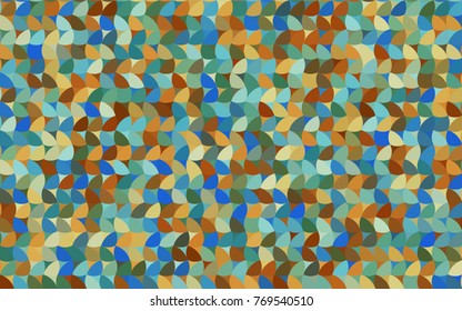 Light Blue, Yellow vector red pattern of geometric circles, shapes. Colorful mosaic banner. Geometric background with colored disks.