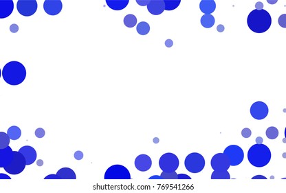 Light Blue, Yellow vector red pattern of geometric circles, shapes. Colorful mosaic banner. Geometric background with colored disks.