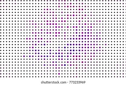 Light Blue, Yellow vector red pattern of geometric circles, shapes. Colorful mosaic banner. Geometric background with colored disks.