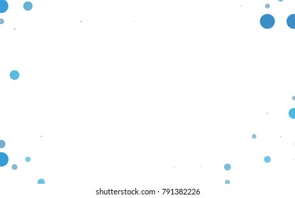 Light Blue, Yellow vector red pattern of geometric circles, shapes. Colorful mosaic banner. Geometric background with colored disks.
