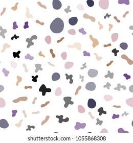 Light Blue, Yellow vector seamless pattern with lines, ovals. Brand-new colored illustration in marble style with gradient. A completely new memphis design for your business.