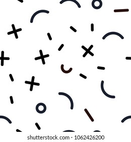 Light Blue, Yellow vector seamless pattern with abstract lines. Decorative abstract design of repeating lines, circles. Design for textile, fabric, wallpapers.