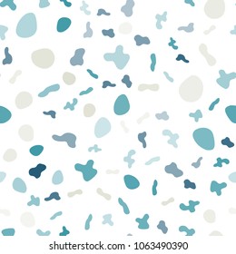 Light Blue, Yellow vector seamless template with bubble shapes. Geometric illustration in marble style with gradient.  A new texture for your  ad, booklets, leaflets.