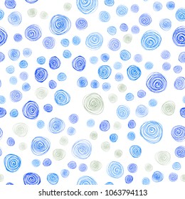 Light Blue, Yellow vector seamless natural elegant template. Decorative illustration with doodles on abstract template. Pattern for wallpapers and coloring books.