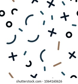 Light Blue, Yellow vector seamless pattern with abstract lines. Seamless Illustration with set of abstact gradient lines. Trendy design for wallpaper, fabric makers.