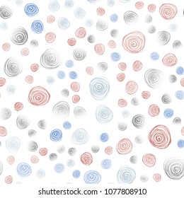 Light Blue, Yellow vector seamless doodle blurred texture. Flowers on blurred abstract background with gradient. Completely new template for your business design.