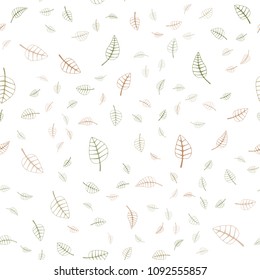 Light Blue, Yellow vector seamless  doodle blurred background. An elegant bright illustration with leaves in Natural style. Completely new design for your business.