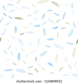 Light Blue, Yellow vector seamless pattern with spheres. Modern abstract illustration with colorful water drops. New design for ad, poster, banner of your website.