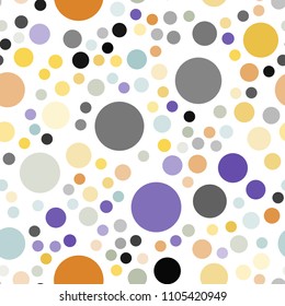 Light Blue, Yellow vector seamless texture with disks. Blurred bubbles on abstract background with colorful gradient. Pattern can be used as texture of wallpapers.