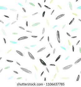 Light Blue, Yellow vector seamless layout with circle shapes. Blurred decorative design in abstract style with bubbles. Beautiful design for your business advert.