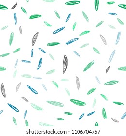 Light Blue, Yellow vector seamless background with bubbles. Blurred bubbles on abstract background with colorful gradient. Pattern can be used for beautiful websites.