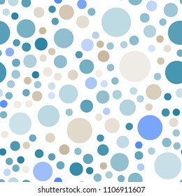 Light Blue, Yellow vector seamless pattern with spheres. Modern abstract illustration with colorful water drops. Completely new template for your brand book.