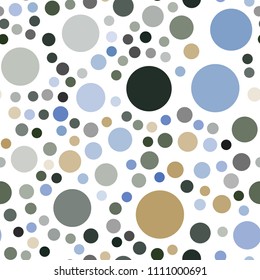 Light Blue, Yellow vector seamless layout with circle shapes. Illustration with set of shining colorful abstract circles. Pattern can be used for beautiful websites.