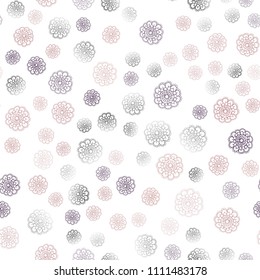 Light Blue, Yellow vector seamless doodle bright template. Blurred decorative design in Indian style with flowers. Hand painted design for web, wrapping, wallpaper.