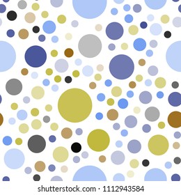 Light Blue, Yellow vector seamless background with bubbles. Modern abstract illustration with colorful water drops. New design for ad, poster, banner of your website.