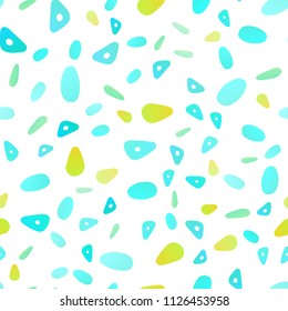 Light Blue, Yellow vector seamless backdrop with lines, circles. Beautiful illustration with circles, triangles in nature style. Pattern can be used for websites.