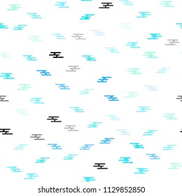 Light Blue, Yellow vector seamless texture with colored lines. Decorative shining illustration with lines on abstract template. Smart design for your business advert.