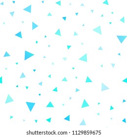 Light Blue, Yellow vector seamless pattern in polygonal style. Modern abstract illustration with colorful triangles. Best design for your ad, poster, banner.