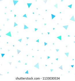 Light Blue, Yellow vector seamless cover in polygonal style. Abstract gradient illustration with triangles. Best design for your ad, poster, banner.