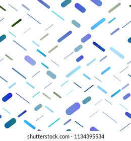 Light Blue, Yellow vector seamless pattern with narrow lines. Modern geometrical abstract illustration with staves. Best design for your ad, poster, banner.