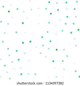 Light Blue, Yellow vector seamless texture with disks. Illustration with set of shining colorful abstract circles. New design for ad, poster, banner of your website.