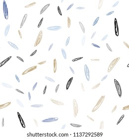 Light Blue, Yellow vector seamless backdrop with dots. Beautiful colored illustration with blurred circles in nature style. Pattern can be used for futuristic ad, booklets.
