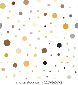 Light Blue, Yellow vector seamless template in hexagonal style. Abstract illustration with colorful hexagons. Pattern for texture of wallpapers.