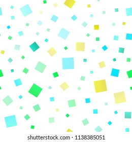 Light Blue, Yellow vector seamless background with rectangles. Illustration with set of colorful rectangles. Modern template for your landing page.