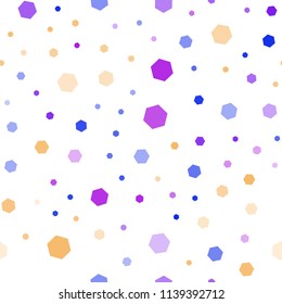 Light Blue, Yellow vector seamless layout with hexagonal shapes. Illustration with set of colorful hexagons. Pattern can for your ad, booklets.