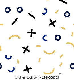 Light Blue, Yellow vector seamless template with geometric lines. Trendy seamless illustration with abstract lines. Pattern for trendy fabric, wallpapers.