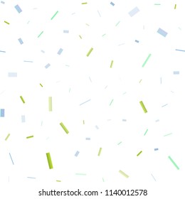Light Blue, Yellow vector seamless texture in rectangular style. Glitter abstract illustration with rectangular shapes. Best design for your ad, poster, banner.