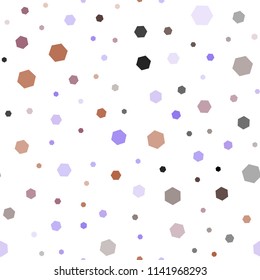 Light Blue, Yellow vector seamless backdrop with hexagons. Illustration of colored hexagons on white surface. Pattern for texture of wallpapers.