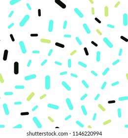 Light Blue, Yellow vector seamless pattern with sharp lines. Lines on blurred abstract background with gradient. The pattern for ad, booklets, leaflets.