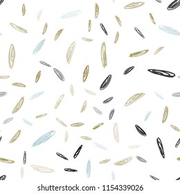 Light Blue, Yellow vector seamless template with circles. Abstract illustration with colored bubbles in nature style. Pattern can be used as texture of wallpapers.