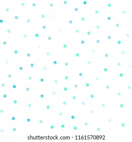 Light Blue, Yellow vector seamless layout with circle shapes. Glitter abstract illustration with blurred drops of rain. The pattern can be used for aqua ad, booklets.